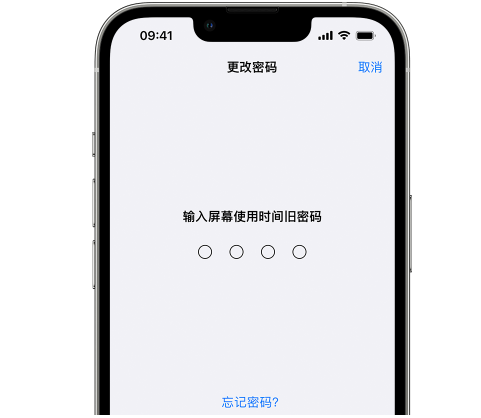 称多iPhone屏幕维修分享iPhone屏幕使用时间密码忘记了怎么办 