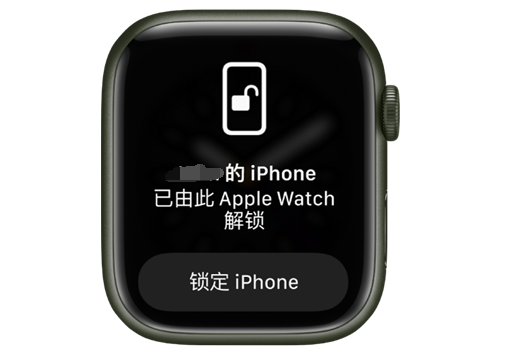 称多苹果手机维修分享用 AppleWatch 解锁配备面容 ID 的 iPhone方法 