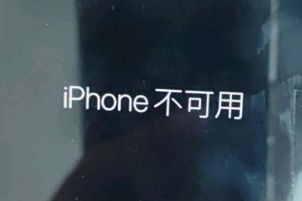 称多苹果服务网点分享锁屏界面显示“iPhone 不可用”如何解决 