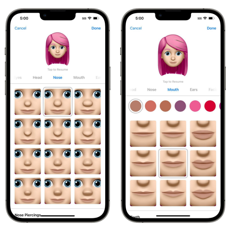 称多苹果手机维修分享​iOS 16中的拟我表情有了哪些变化和升级 